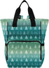 SUABO Tree Green Gradient Pattern Baby Diaper Bag Backpack Large Bag Waterproof Travel