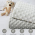 Homiest 2 Pack Changing Pad Cover, White + Light Gray Changing Table Sheets, Ultra Soft Fleece Minky Dot Fabric