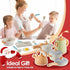 BUYGER Pretend Play Kitchen Accessories Set, Cookware Pots and Pans Cooking Utensils Playset for Kids