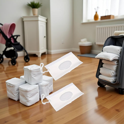 Mozff 2Pcs Set Baby Wipe Case Travel Holder Keeps Wipes Moist of Wet Diaper Wipes Holders Cases Portable Travel On The