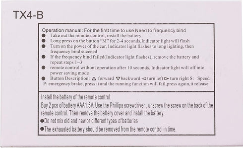 2.4G Bluetooth Remote Control Transmitter - Children's Electric Riding Toy Car Replacement Parts in Blue
