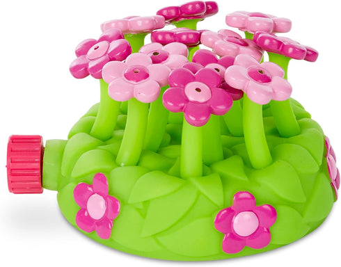 Melissa & Doug Sunny Patch Pretty Petals - Flower Sprinkler Toy with Hose Attachment