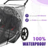 Salcod Stroller Rain Cover Compatible with BOB Gear Duallie Strollers, Weatherproof, Protect from Rain Sun Dust(Jogger