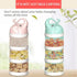 Manwetye 2 3-Layers PCS Baby Milk Powder Dispenser,Formula Dispenser Portable Milk Powder Formula Dispenser Container