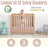 38x24x3 Mini Crib Mattress Dual-Sided Soft Cotton Cover Premium Ventilated Cooling Memory Foam Baby Mattress w