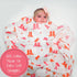 Baby Blanket, 100% Organic Cotton Muslin Swaddle Blanket, Soft Baby Girl Blanket 47 x 47 Inches, Newborn Essentials