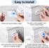 Hoenart 6-Pack Adhesive Baby proofing Strap Locks, Child Proof Cabinet Latches for Drawers, Microwave, Oven, Trash Can