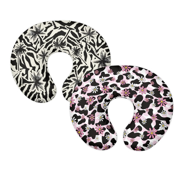 GOSTONG 2 Pack Nursing Pillow Covers Nursing Pillow Slipcover for Breastfeeding Moms, Tropical