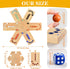 2-6 36 12 Deeper Holes & Larger Marbles Original Wooden Marble Board Game, Portable for Players, Wahoo Game