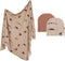 Leyl&Ari Stretchy Swaddle Blanket Hat Set | Receiving Blankets for Newborn Babies