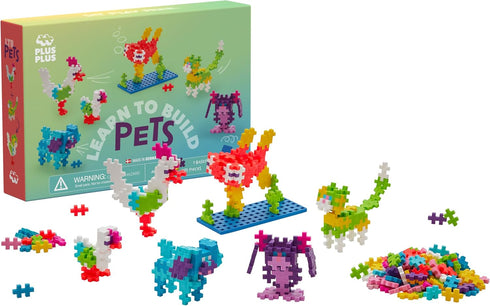 PLUS PLUS Learn to Build Set, Interlocking Mini Building Blocks, 3D Puzzle