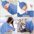 2 Set 47" 47" JaGely Pcs Stretchy Baby Swaddle Blankets Extra Soft x Baby Newborn Swaddle Blanket and Hat(Blue, Army