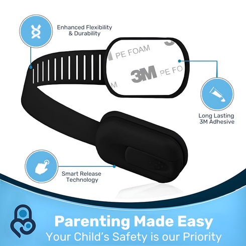 3M 24 Adhesive Child Safety Strap Locks by Baby Proof Me, Baby Latches for Cabinets, Dishwashers, Fridges, Ovens