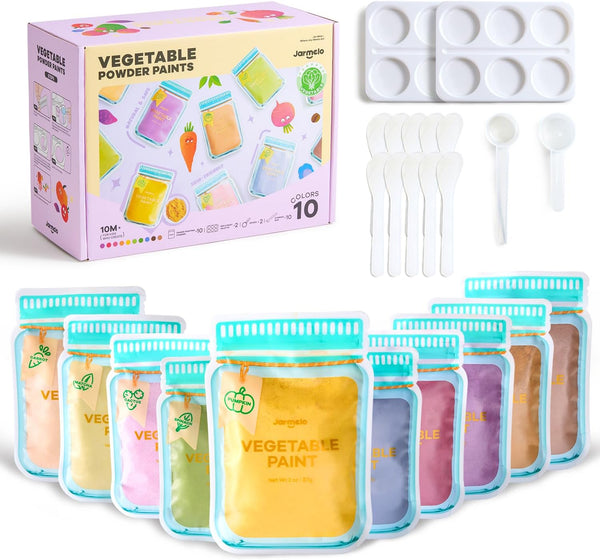 Jar Melo Washable Finger Paints Powder for Toddlers, Safe Paints for Baby's