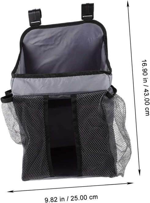 LIFKOME Baby Diaper Organizer Caddy Hanging Diaper Storage Bag Multi Pockets Waterproof Fabric for Crib and Changing