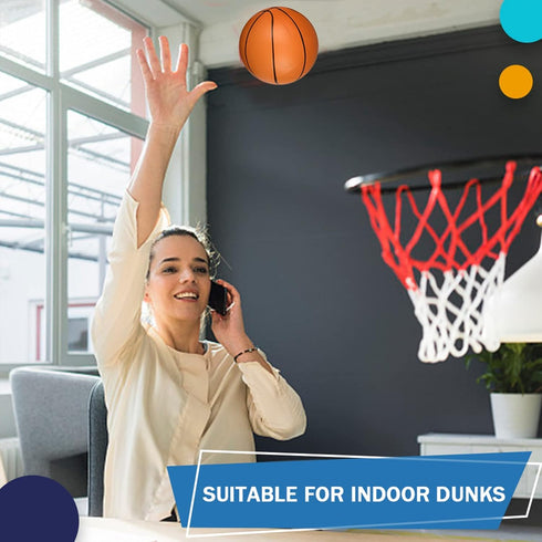 5" Mini Basketball for Mini Basketball Hoop, Beach Sand Basketball for Kids Adults, 3PCS Replacement Balls