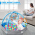 8-in-1 Tummy 0-3-6-9-12-18 Baby Gym Play Mat, Ocean Theme Time Mat & Ball Pit, Washable Baby Activity Play Mat
