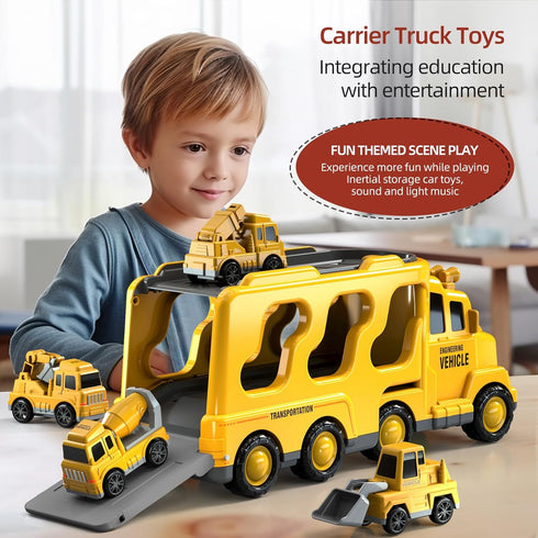 Beby Buty 5 1 3-5, Bulldozer 2 3 4 5 in Construction Trucks Cars Toys for Toddlers Boy Toddler Car Truck Toys