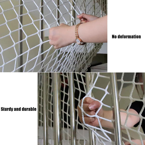 Rope Net Kids Safety Net, Stair Balcony Railing Child Safety Netting for Playground Patio Barrier Protection