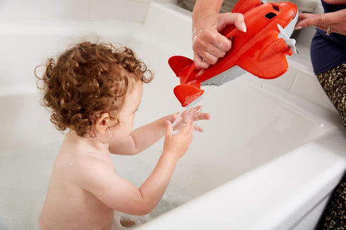 Green Toys Fire Plane, Pretend Play Bath Toy Vehicle, No BPA, Dishwasher Safe, Recycled Plastic, Made in USA