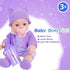 ZNTWEI 12 Inch Backpack Playset Backpack, 3 Baby Doll with Washable Dolls and Accessories Includes Bottles, Nipple