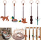 Simgoing 5 Pcs Baby Gym Hanging Toys Baby Wooden Felt Sensory Toys Wooden