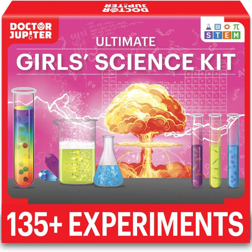 Doctor Jupiter Girls Science Kit for Kids Ages 8-14 | Birthday Gift Ideas | 6-8 Experiments, STEM Learning Toys