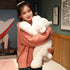 Weighted Stuffed Animals, 19.7in 3.3lbs Cute White Bear Plush Pillow for Adults and Kids