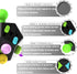 Fidget Dodecagon 12-Side Fidget Toy Cube, Relieves Stress and Anxiety, Travel Toy for Children and Adults, B2 Black