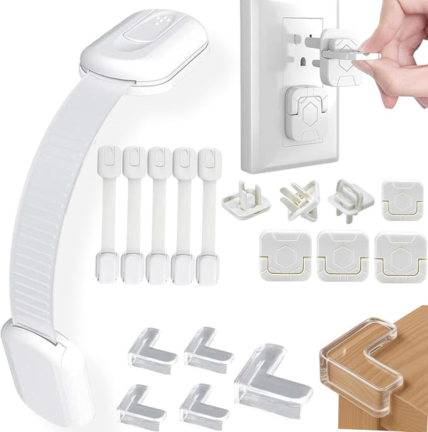 Generic Baby Proofing Kit (15 Pack) Complete Child Safety Set for Home Protection