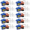 10 Pcs SG90 9G Micro Servo Motor Kit for RC Control - Robot Arm/Hand, Helicopter, Airplane, Car, Boat with Cable