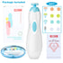 Trimmer 10 8 Baby Nail Clippers, FANSIDI Safe Baby Nail Baby Nail File Electric with Filing Pads Sandpapers for Newborn