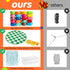 Oriventa 2-in-1 20 (10 8-12, Magnetic Chess Game with Silicone Board & String, Colorful Magnetic Stones Colors)