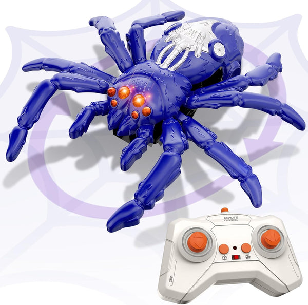 Infowush Wall Crawler Spider, Rechargeable Remote Control Robot Kids Toys, 360 Rotating