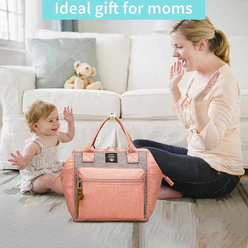 Backpack, Backpack Beaulyn Small Diaper Bag Mini Diaper Tote & Portable Crossbody with Insulated Pocket