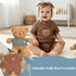 StoFurry 9PCS Set Baby Boy Gift Basket | Baby Boy Gifts for Baby Shower | Newborn Essential with Teddy Bear Outfit