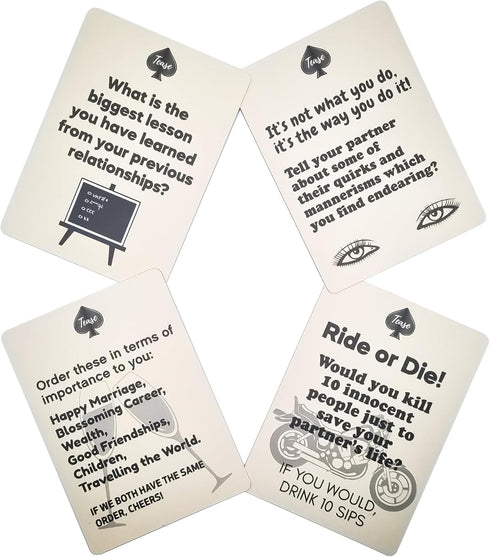 The Couples Game - Naughty or Nice | Conversation Starters | Gifts for Her & Him | Valentines Day | Stocking Fillers