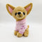 8” Stuffed Chihuahua Plush Dog, Realistic Simulation Plush Toys, Cute Pet Present Gift for Girls/Boys Christmas New Year