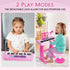 Amy&Benton 37 Keys Piano Toy for Girls 3-7, Birthday Gift with Stood, Pink Music Keyboard