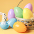 24 6 Inches JOYIN Pcs Large Pastel Easter Eggs, Plastic Jumbo Eggs Fillable for Easter Themed Hunt Basket Stuffers