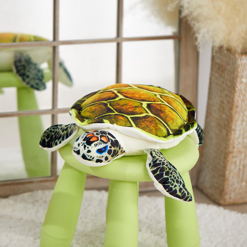 18'' Athoinsu Realistic Stuffed Animal Sea Turtle Soft Plush Toy Ocean Life Tortoise Throw Pillow Birthday Plushie