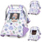 Baby Carseat Seat Cover Girls, Winter Carseat Canopy, Cozy & Warm Cover