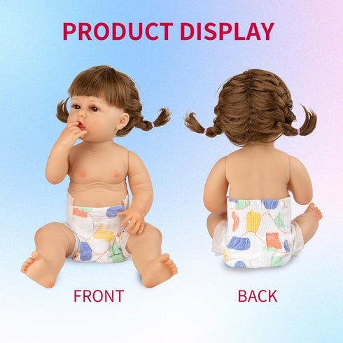 6 17-22 Inch PCS Reborn Baby Dolls Diapers for Newborn Baby Doll Accessories
