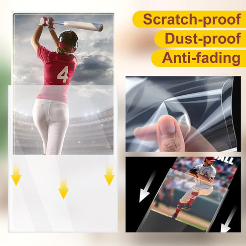 2000 Counts Card Sleeves Top Loaders for Trading Cards, Penny Soft Sleeves Baseball Card Sleeve Protectors Fit