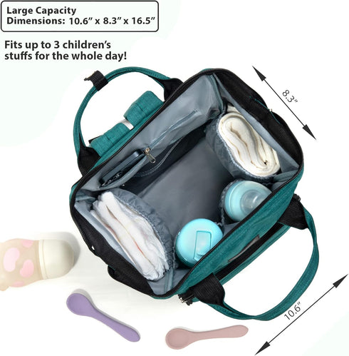 Backpack Backpack KiddyCare Diaper | Travel for Mom with Baby Diaper Bags and Changing Station Multipurpose Waterproof