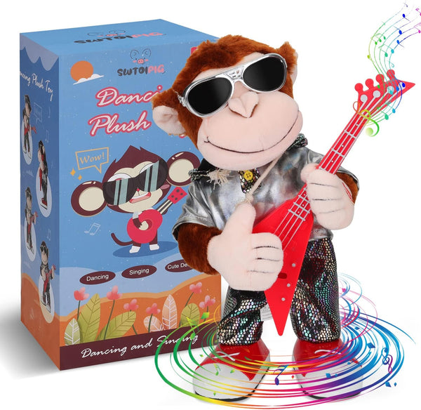 Dancing Monkey Plush Toy, Stuffed Singing and Shaking Toy, Children's Education Musical Intelligence Development