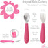 Elk and Friends Kids Silverware with Silicone Handle | Safe Flatware for Children | Toddler Utensils | Baby Spoons +
