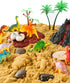 sikmcle 3-6+ Dinosaur Sensory Bin Toy for Kids Dinosaur Toys and Play Sand Kit for Boy Sensory Bin Filler and Toddler
