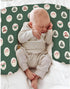 Red and Green Christmas Baby Nursing Pillow Covers for Boy Girl Santa Bear Trees Candy Bows Stripes Nursery Pillowcase