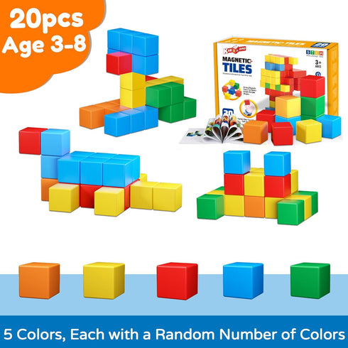 Magnetic Blocks for Toddlers - Creative Learning Toys for 2-8 Year Old Boys and Girls, Classroom Must Haves, Sensory